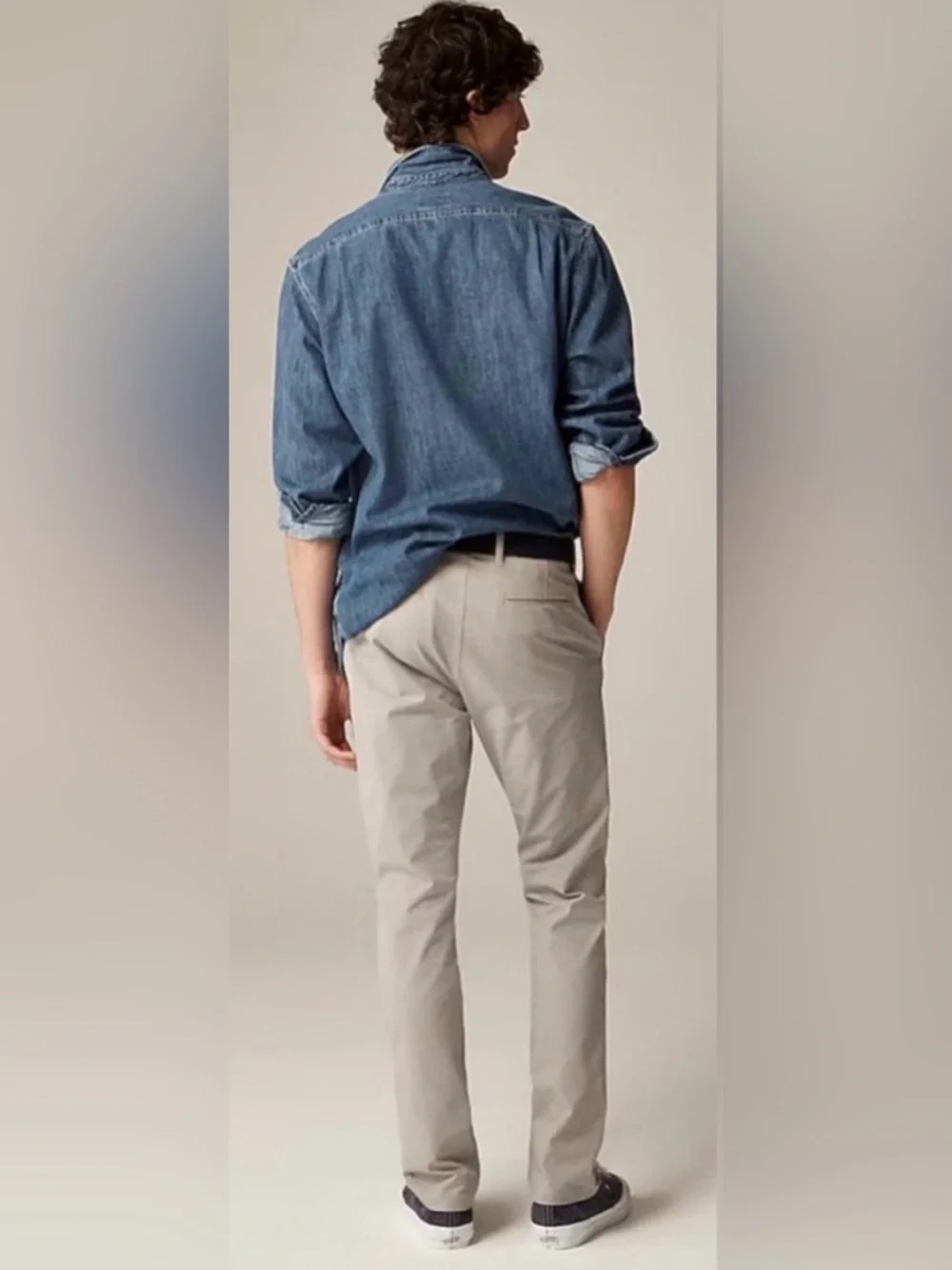 J.Crew 484 Slim-fit tech pant in moon grey